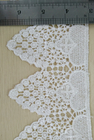 Poly Trims Soft Big Flower Decorative Lace Trim White In Qmilch