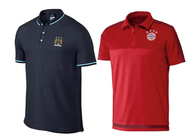 Bayern Munich Red Soccer Polo Shirts Manchester City Football Lapel Uniform