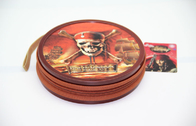 Recyclable Zipper Round Metal Tin CD Case Pirates Of The Caribbean