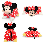 Red Lovely Disney Minnie Mouse Toddler Pillow With Plush Minnie Head