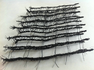 Black PE / PET 3D Mesh Fabric , Warp knitted 3D air mesh for car cushion