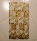 Beige Gold Swiss Lace Fabric , Grande Toilette
