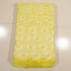 Yellow Organza Lace Fabric For Evening Dresses