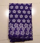 Novelty Organza Embroidery Lace Fabric , Purple