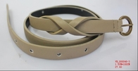 Aurichalceous and silver Buckle Cloth Belts For Women , costume belts
