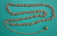 OEM Metal gold waist chain with black and white beads For lady’s garment