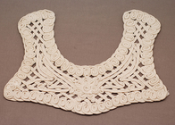 Clothes Embroidery Ruffle Ivory 100 Cotton Crochet Lace Collar Necklines