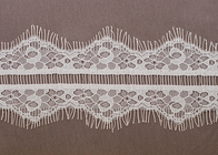 Personalized OEM White Wave Crochet Cotton Eyelash Lace Trim Fabric