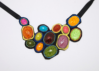 Big Resin stones handmade Collar necklace, Jewelry Handcrafted Necklaces (NL-076)