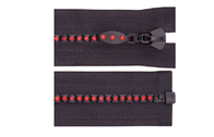 Semi-auto Lock Black Diamond Zippers For Garment , Tent C/E #9