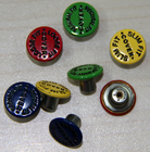 Nickle Free Zamak Custom Clothing / Jeans Buttons Oil Painting