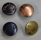 Painted Custom Clothing Buttons Embossed Logo For Jackets