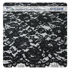 Modern Black Macrame Corded Lace Fabric By The Yard , Eco-Friendly