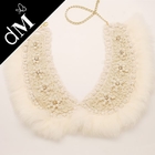 Clothing accessories detachable beaded collar fur collars for women SNL0118