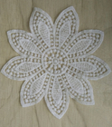 Mesh Flower Qmilch Decorative Lace Trim With Small Size , White