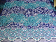 Beautiful Floral Cotton Nylon Lace Fabric By The Yard With Eco-Friendly Dyeing