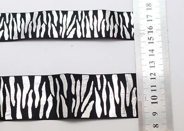 3cm Fabric Pattern ribbons, Printed Satin Elastic Ribbon for Women Dress
