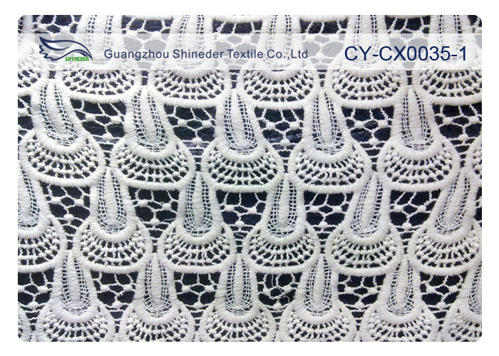 OEM / ODM Embroidered Lace Fabric for Bedding &amp; Home Textile CY-CX0035-1