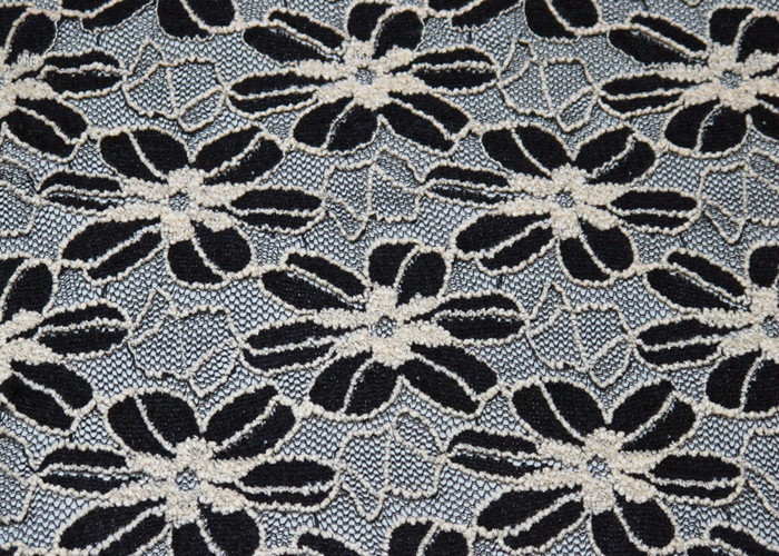 Flower Elastic Lace Fabric