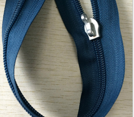 Clothes Blue Nylon Custom Zippers , #5 / #8 / #10 Handbag Jacket Zippers