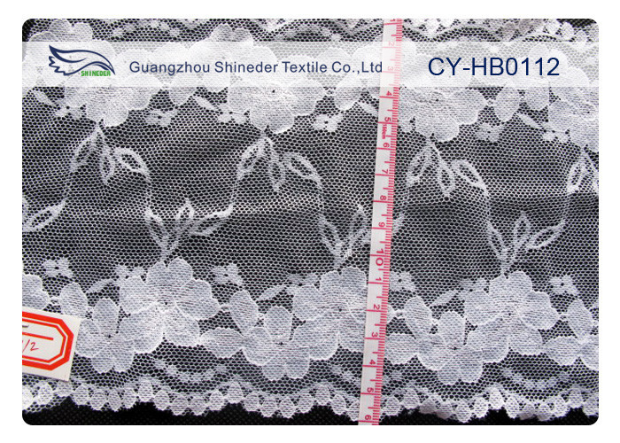 100% Nylon Lace Fabric , High Tenacity for Garment , Dress CY-HB0112