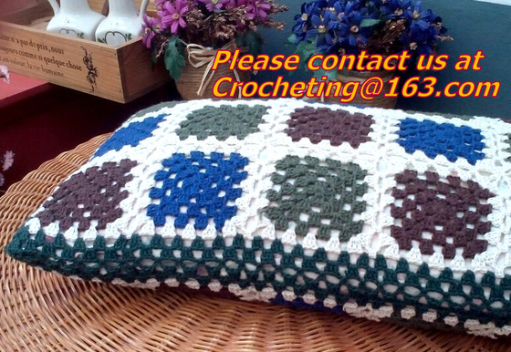 European cotton crochet lace cushion cover pillow case for home decor wedding gift colorfu