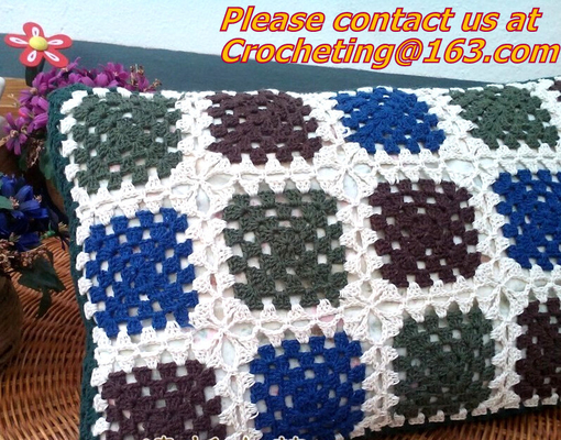 European cotton crochet lace cushion cover pillow case for home decor wedding gift colorfu