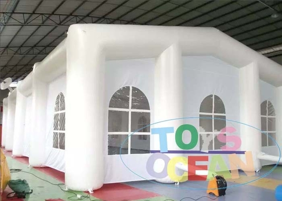 Big Party Lawn Inflatable Tent Customized White Tarpaulin  Camping Wedding Party