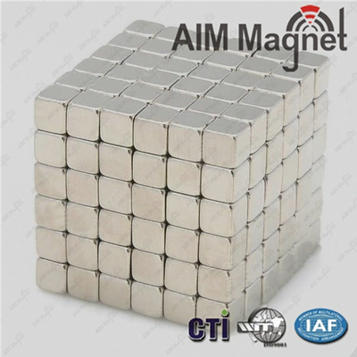 clothes button 10x10x10mm square blovk strong neodymium magnet