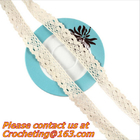 exquisite elastic stretch Crochet Lace trim handmade 7cm Cotton Lace