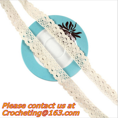 exquisite elastic stretch Crochet Lace trim handmade 7cm Cotton Lace