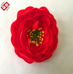 Artificial Faux Silk Real Touch Diameter 10cm Tea Rose Flower Head