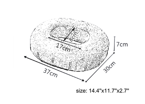 OEM ODM Small Soft Memory Foam Donut Cushion For Pressure Relief