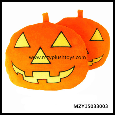 35cm Stock Plush Stuffed Pumpkin Toy For Halloween Gifts Plush Cushions Plush Pillow