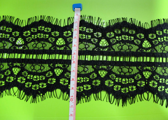 2013 Fashion Black Eyelash Lace Trim For Ladies Garment CY-HB0442