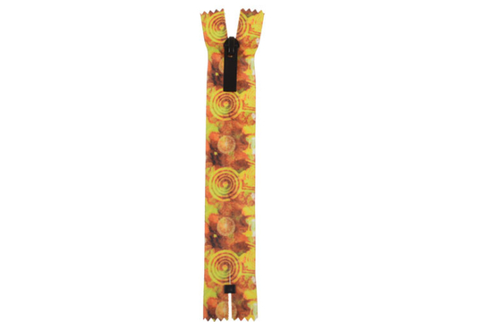 5# Water-resistant Nylon Closed End Zipper With Sublimation Print 4" Length