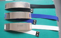 Eco friendly Cloth Belts For Women metal plate with elastic webbing