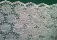 80cm organza Embroidered Lace Fabric Cotton for wedding dresses