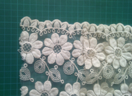 Wedding Embroidered flower lace fabric
