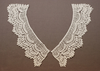 Eyelet White 100 Cotton Peter Pan Crochet Lace Collar Motif for Apparels Hats