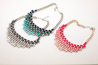 Colored Fashion Jewelry Handcrafted Necklaces, Handmade Neck Cahins (JNL0003)