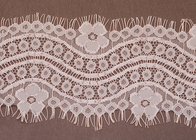 Women Ivory Flower Wave Crochet Eyelash Lace Trim for Fabric