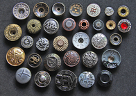 Custom Made Metal Washable Snap Buttons For Clothing Round Shape