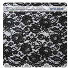 Beautiful Heavy Black Corded Lace Fabric Embroidered To Evening Dress