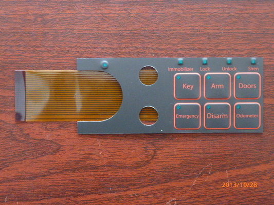 Customized Push button Touch Screen Keyboard Membrane Switch 0.05-1.0mm