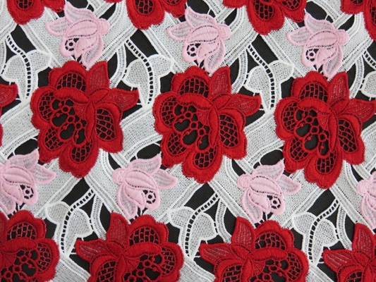 New three colors  / Embroidered Lace Fabric CX0778