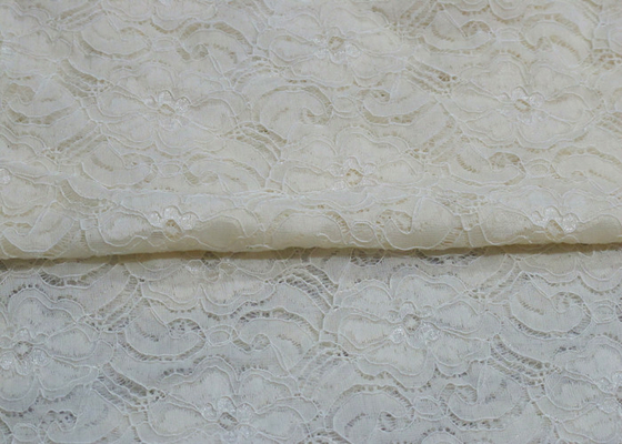 Nylon Spandex Elastic Lace Fabric