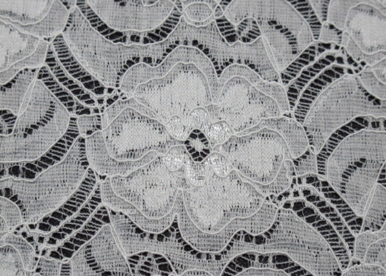 Nylon Spandex Elastic Lace Fabric