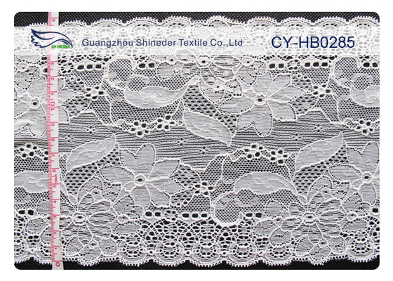 Water Soluble Elastic Lace Fabric , Stretchable Lace Trim SGS CY-HB0285