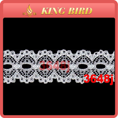 Soft Touch Feeling No stretch Wide Lace Ribbon Trim / embroidered ribbon trim